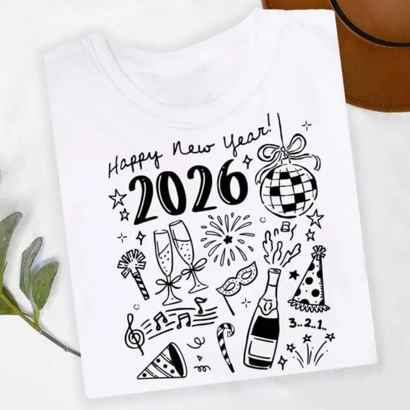 Tops - New Years Eve Shirt, 2026 Graphic Shirt, Unisex Graphic Shirt